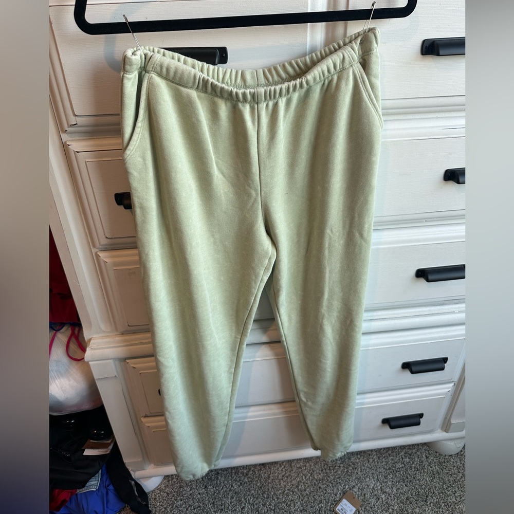 green joggers